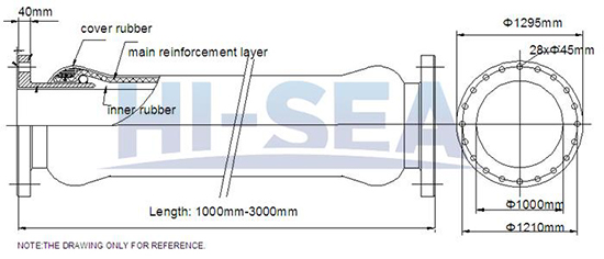 DN1000 discharge rubber hose drawing877410.jpg DN1000 discharge rubber hose drawing.jpg